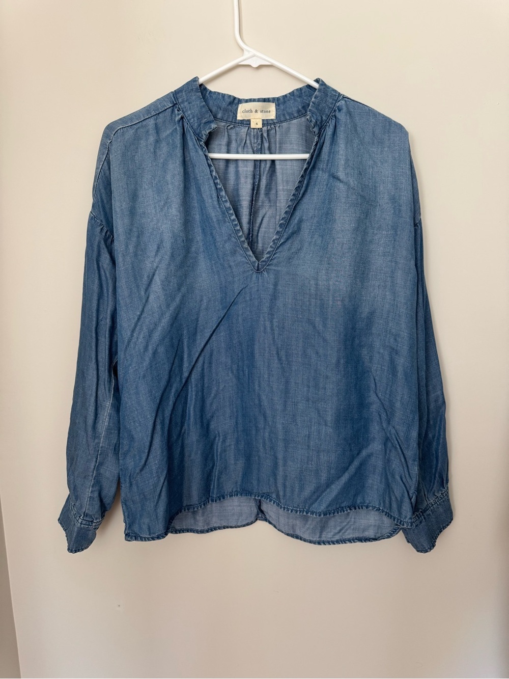 CLOTH + STONE Chambray Blouse S